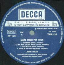 Carica l'immagine nel visualizzatore di Gallery, John Miles : More Miles Per Hour (LP, Album)