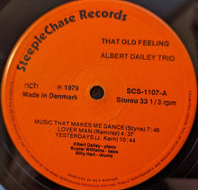 Carica l'immagine nel visualizzatore di Gallery, Albert Dailey Trio : That Old Feeling (LP, Album)