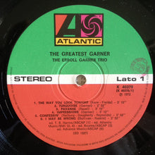 Carica l'immagine nel visualizzatore di Gallery, Erroll Garner Trio : The Greatest Garner (LP, Album, RE)