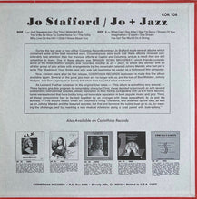 Carica l'immagine nel visualizzatore di Gallery, Jo Stafford : Jo + Jazz (LP, Album, RE)