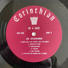 Carica l'immagine nel visualizzatore di Gallery, Jo Stafford : Jo + Jazz (LP, Album, RE)