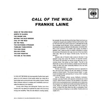 Carica l'immagine nel visualizzatore di Gallery, Frankie Laine : Call Of The Wild (LP)