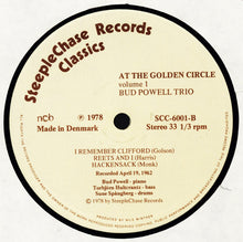 Carica l'immagine nel visualizzatore di Gallery, The Bud Powell Trio : At The Golden Circle Volume 1 (LP, Album)