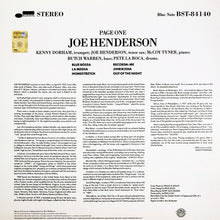 Carica l'immagine nel visualizzatore di Gallery, Joe Henderson : Page One (LP, Album, RE, 180)