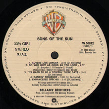 Carica l'immagine nel visualizzatore di Gallery, Bellamy Brothers : Sons Of The Sun (LP, Album)