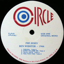 Carica l'immagine nel visualizzatore di Gallery, Ben Webster : The Horn (LP, Mono)