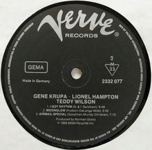 Carica l'immagine nel visualizzatore di Gallery, Gene Krupa • Lionel Hampton • Teddy Wilson : Gene Krupa • Lionel Hampton • Teddy Wilson (LP, Album, RE)