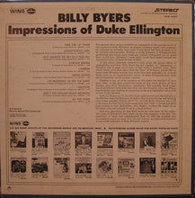 Carica l'immagine nel visualizzatore di Gallery, Billy Byers : Impressions Of Duke Ellington (LP, Album, RE)
