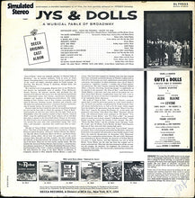 Carica l'immagine nel visualizzatore di Gallery, Feuer & Martin Present Frank Loesser, "Guys & Dolls" Original Broadway Cast : Guys & Dolls: A Musical Fable Of Broadway (LP, Album, RE)