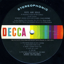 Carica l'immagine nel visualizzatore di Gallery, Feuer & Martin Present Frank Loesser, "Guys & Dolls" Original Broadway Cast : Guys & Dolls: A Musical Fable Of Broadway (LP, Album, RE)