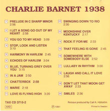 Carica l'immagine nel visualizzatore di Gallery, Charlie Barnet And His Rhythm Makers : Original 1938 Radio Transcriptions (CD, Mono)