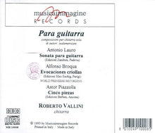 Carica l'immagine nel visualizzatore di Gallery, Roberto Vallini : Para Guitarra (CD, Album)