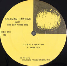 Carica l'immagine nel visualizzatore di Gallery, Coleman Hawkins With The Earl Hines Trio : Rifftide (LP, Album)
