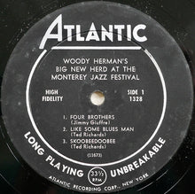 Carica l'immagine nel visualizzatore di Gallery, Woody Herman's Big New Herd : At The Monterey Jazz Festival (LP, Album, Mono)