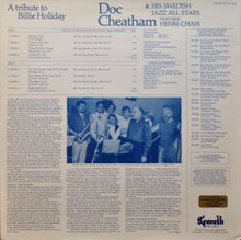Carica l'immagine nel visualizzatore di Gallery, Doc Cheatham & His Swedish Jazz All Stars Featuring Henri Chaix : A Tribute To Billie Holiday (LP, Album)