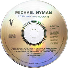 Carica l'immagine nel visualizzatore di Gallery, Michael Nyman : A Zed And Two Noughts (CD, Album, RE)