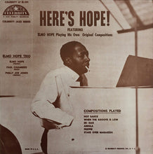 Carica l'immagine nel visualizzatore di Gallery, Elmo Hope Trio : Here's Hope! (LP, Album, Mono, RE)