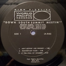 Carica l'immagine nel visualizzatore di Gallery, Brownie McGhee - Lightnin' Hopkins - Big Joe Williams - Sonny Terry : Down South Summit Meetin' (LP, Album, Mono)