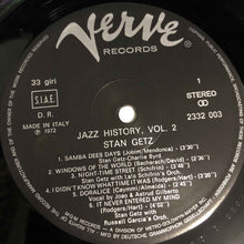 Carica l'immagine nel visualizzatore di Gallery, Stan Getz : Jazz-History Vol. 2 (2xLP, Comp, Gat)