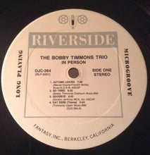 Carica l'immagine nel visualizzatore di Gallery, The Bobby Timmons Trio : In Person (LP, Album, RE, RM)