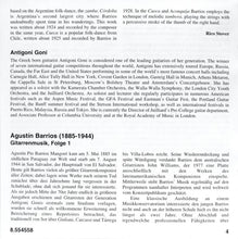 Carica l'immagine nel visualizzatore di Gallery, Agustín Barrios Mangoré - Antigoni Goni : Guitar Music Vol. 1 - Suite Andina / Un Sueño En La Floresta (CD)