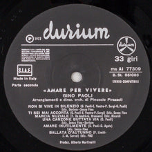 Carica l'immagine nel visualizzatore di Gallery, Gino Paoli : Amare Per Vivere (LP, Album)