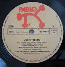 Carica l'immagine nel visualizzatore di Gallery, Zoot Sims, Harry Edison : Just Friends (LP, Album)