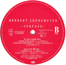 Carica l'immagine nel visualizzatore di Gallery, Herbert Grönemeyer : Sprünge (LP, Album, Club)