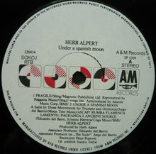 Carica l'immagine nel visualizzatore di Gallery, Herb Alpert : Under A Spanish Moon (LP, Album)