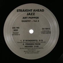 Carica l'immagine nel visualizzatore di Gallery, Art Pepper Quartet : Straight Ahead Jazz Vol. Two (LP, Album, Mono)