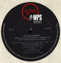 Carica l'immagine nel visualizzatore di Gallery, Stuff Smith, Stéphane Grappelli, Svend Asmussen, Jean-Luc Ponty : Violin-Summit (LP, Album, RE)