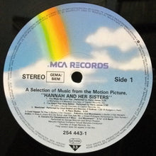 Carica l'immagine nel visualizzatore di Gallery, Various : Hannah And Her Sisters (A Selection Of Music From The Motion Picture) (LP, Comp)
