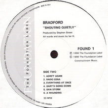 Carica l'immagine nel visualizzatore di Gallery, Bradford : Shouting Quietly (LP, Album)