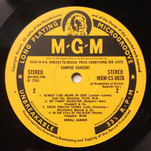 Carica l'immagine nel visualizzatore di Gallery, Erroll Garner : Campus Concert (LP)
