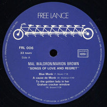 Carica l'immagine nel visualizzatore di Gallery, Mal Waldron / Marion Brown : Songs Of Love And Regret (LP, Album)