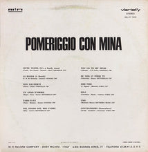 Carica l'immagine nel visualizzatore di Gallery, Mina (3) : Pomeriggio Con Mina (LP, Comp)