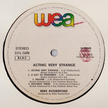 Carica l'immagine nel visualizzatore di Gallery, Mike Rutherford : Acting Very Strange (LP, Album)