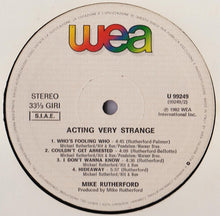 Carica l'immagine nel visualizzatore di Gallery, Mike Rutherford : Acting Very Strange (LP, Album)