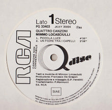 Carica l'immagine nel visualizzatore di Gallery, Mimmo Locasciulli : Quattro Canzoni Di Mimmo Locasciulli (12", MiniAlbum, Promo)