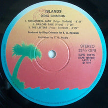 Carica l'immagine nel visualizzatore di Gallery, King Crimson : Islands (LP, Album, RE)