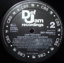 Carica l'immagine nel visualizzatore di Gallery, Various : Less Than Zero (Original Motion Picture Soundtrack) (LP, Comp)