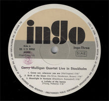 Carica l'immagine nel visualizzatore di Gallery, Gerry Mulligan Quartet : Live In Stockholm, May 1957 (LP, Unofficial)