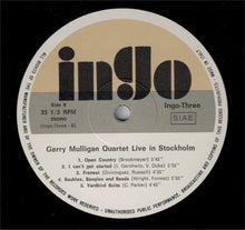 Carica l'immagine nel visualizzatore di Gallery, Gerry Mulligan Quartet : Live In Stockholm, May 1957 (LP, Unofficial)