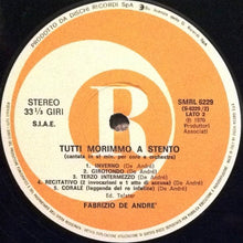 Carica l'immagine nel visualizzatore di Gallery, Fabrizio De Andre'* : Tutti Morimmo A Stento (LP, Album, RE)