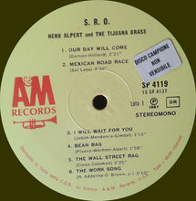 Carica l'immagine nel visualizzatore di Gallery, Herb Alpert & The Tijuana Brass : S.R.O. (LP, Album)