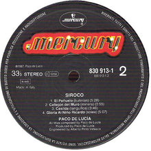 Carica l'immagine nel visualizzatore di Gallery, Paco De Lucía : Siroco (LP, Album)