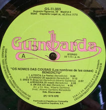Carica l'immagine nel visualizzatore di Gallery, Benedicto : Os Nomes Das Cousas (LP, Album)