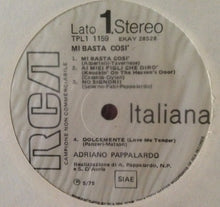 Carica l'immagine nel visualizzatore di Gallery, Adriano Pappalardo : Mi Basta Così (LP, Album, Promo)