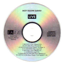 Carica l'immagine nel visualizzatore di Gallery, Dizzy Gillespie Quintet : Live (CD)