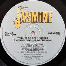 Carica l'immagine nel visualizzatore di Gallery, Ambrose & His Orchestra : Tribute To Cole Porter (LP, Comp, Mono, RE)
